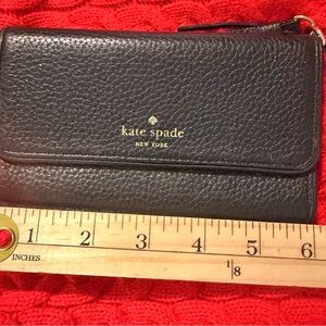 Kate Spade Black Textured Wallet